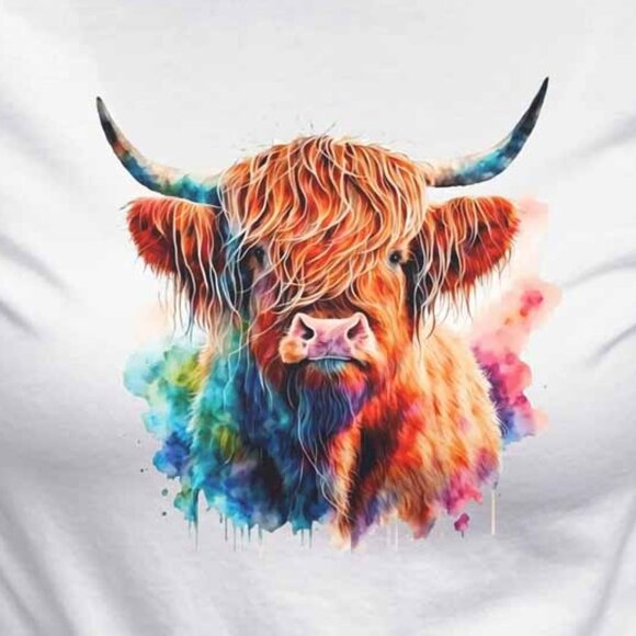 Easily Distracted By Cows Shirt,Cow Sweatshirt,Highland Cow Shirt - Picture 3 of 3